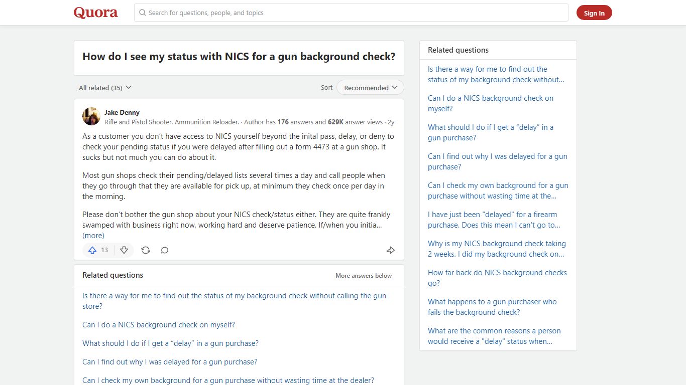 How to see my status with NICS for a gun background check - Quora